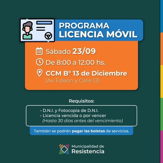 Licencia Móvil en el Barrio 13 de Diciembre