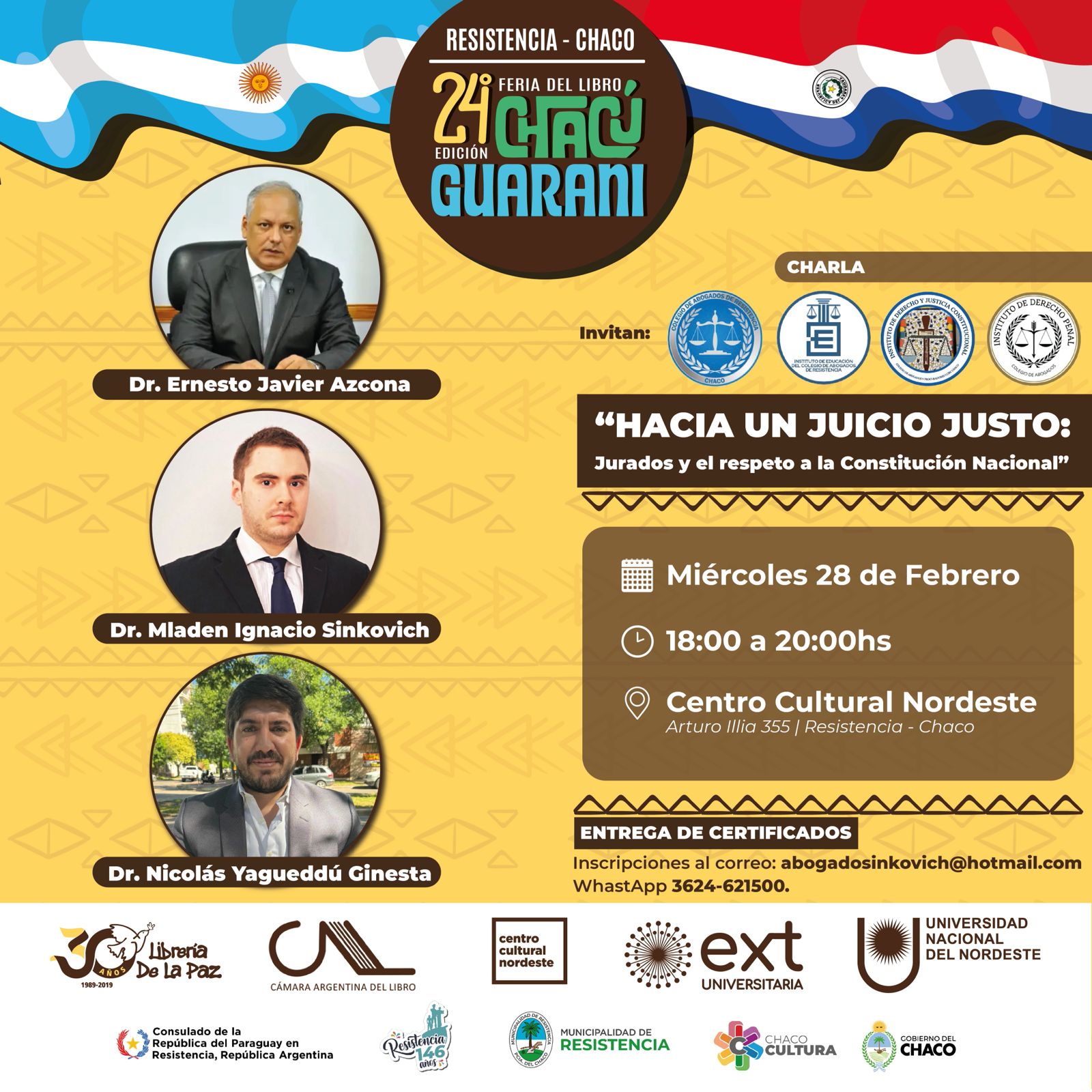 Feria del Libro Chacú Guarani se realizara este miercoles 28 de febrero
