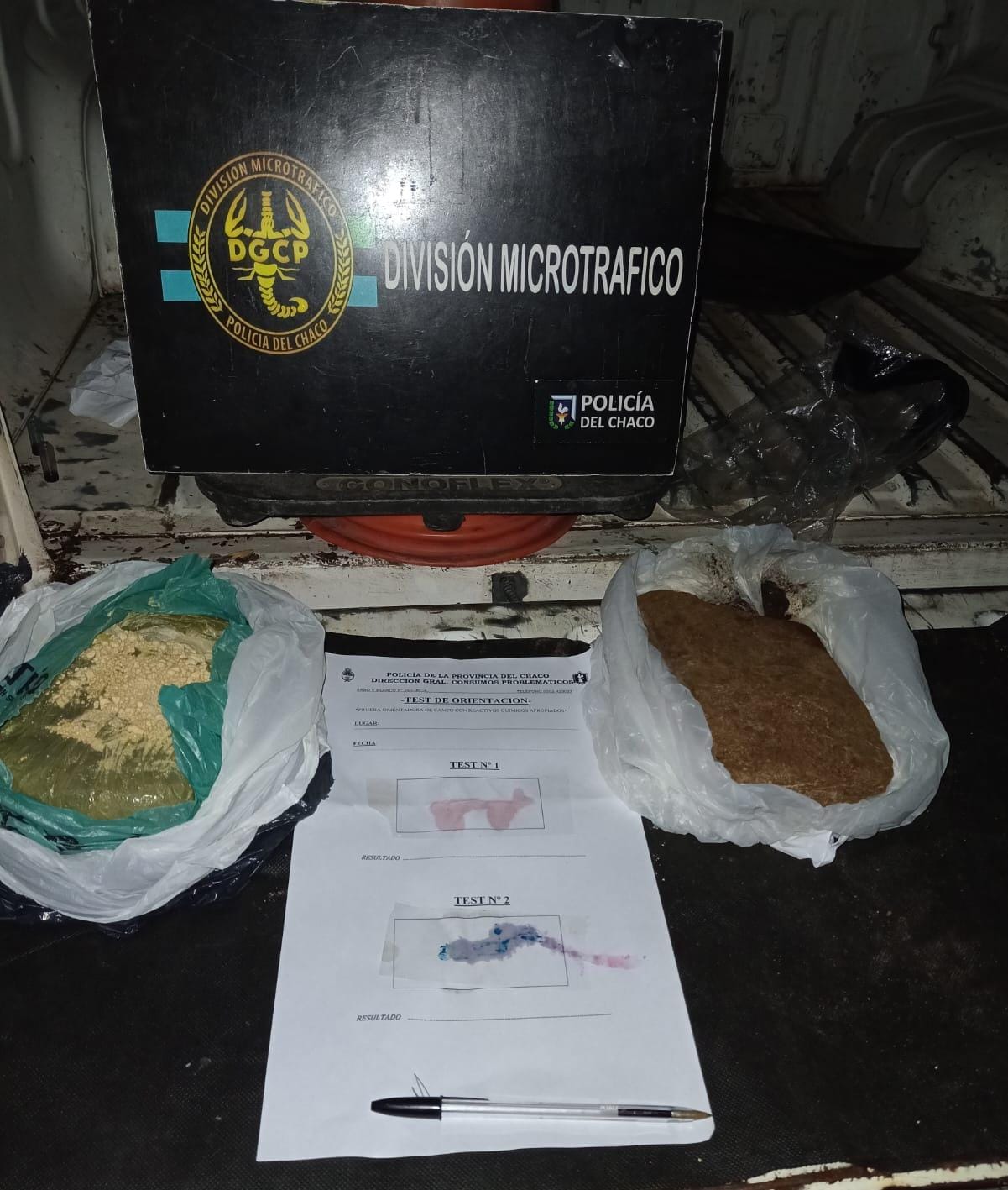 Noche de prevención con secuestro de estupefacientes y una persona aprehendida