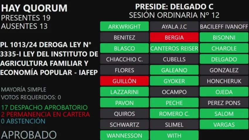 IAFEP: la Legislatura aprobó la disolución  