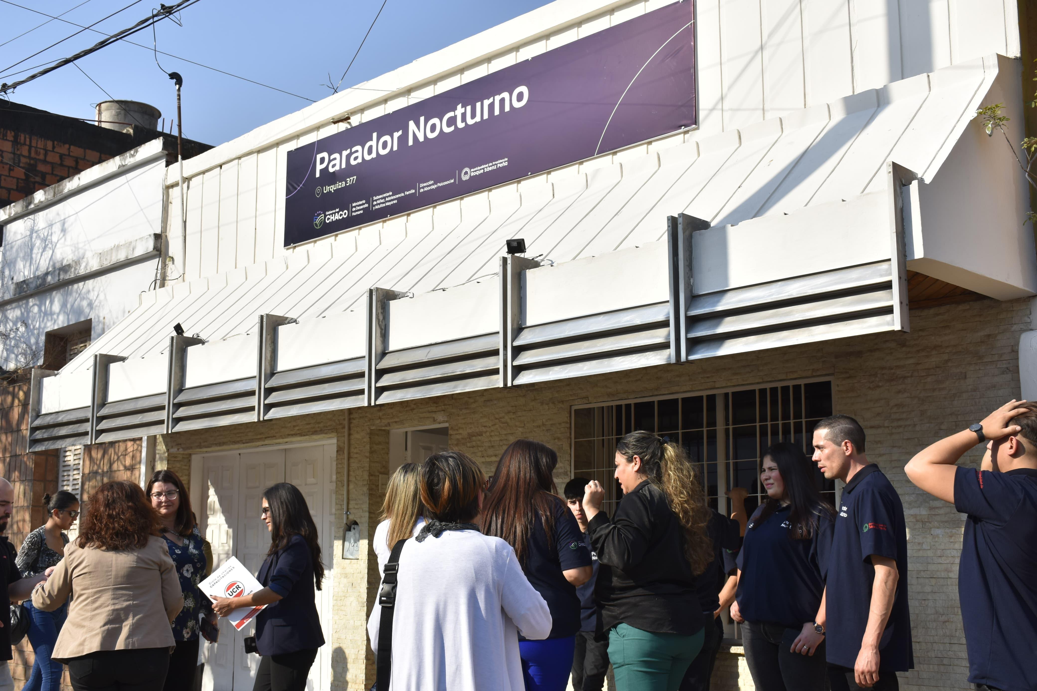 SÁENZ PEÑA: EL GOBERNADOR ZDERO INAUGURÓ EL PRIMER PARADOR NOCTURNO Y UN PASEO PARA ADULTOS MAYORES