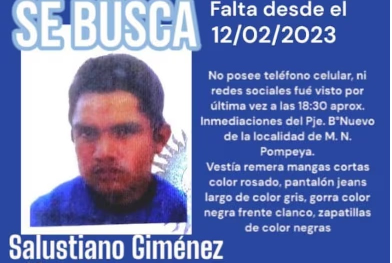 Fiscalía de Nueva Pompeya confirma que restos óseos pertenecen a Salustiano Giménez