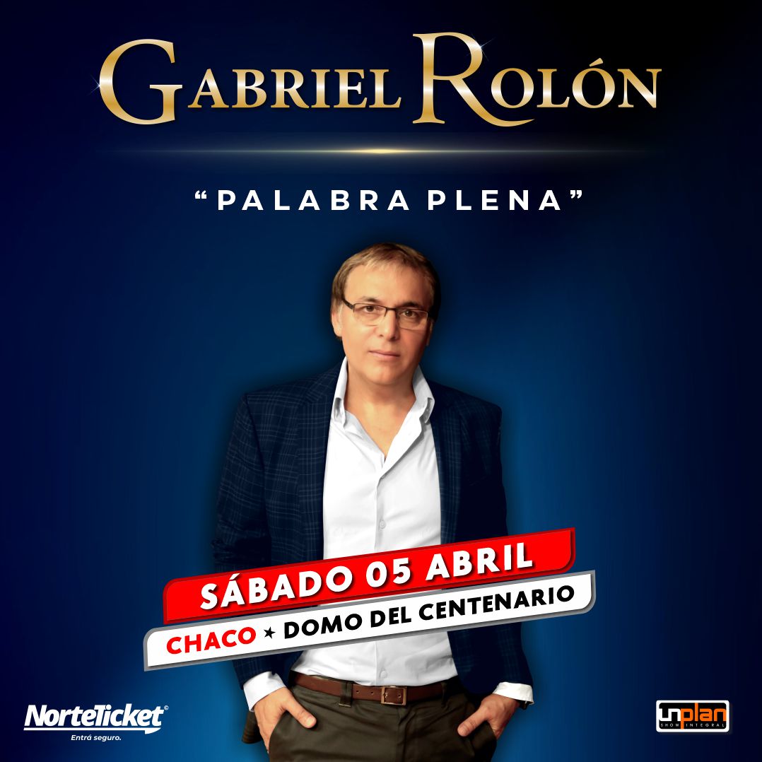 Gabriel Rolón en Resistencia: “Palabra Plena” – La obra que conmueve al país!!