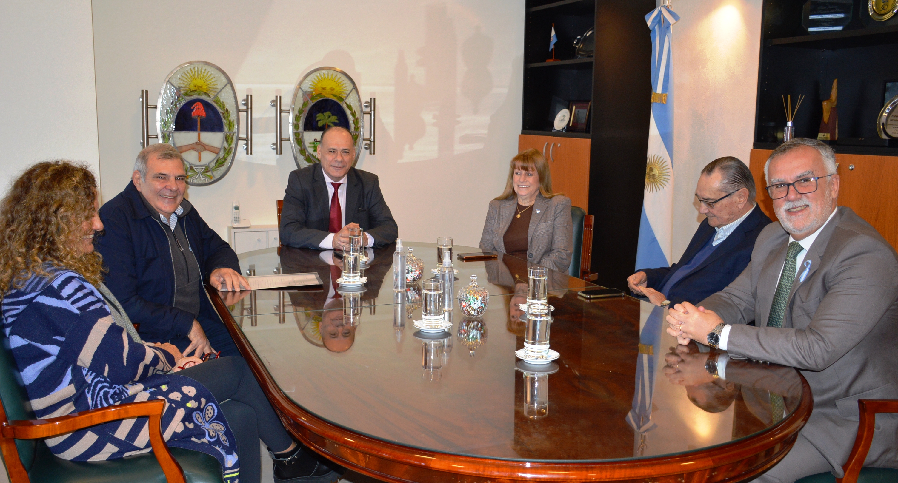 En el Salón de Acuerdos el STJ recibió en audiencia al ministro de Gobierno