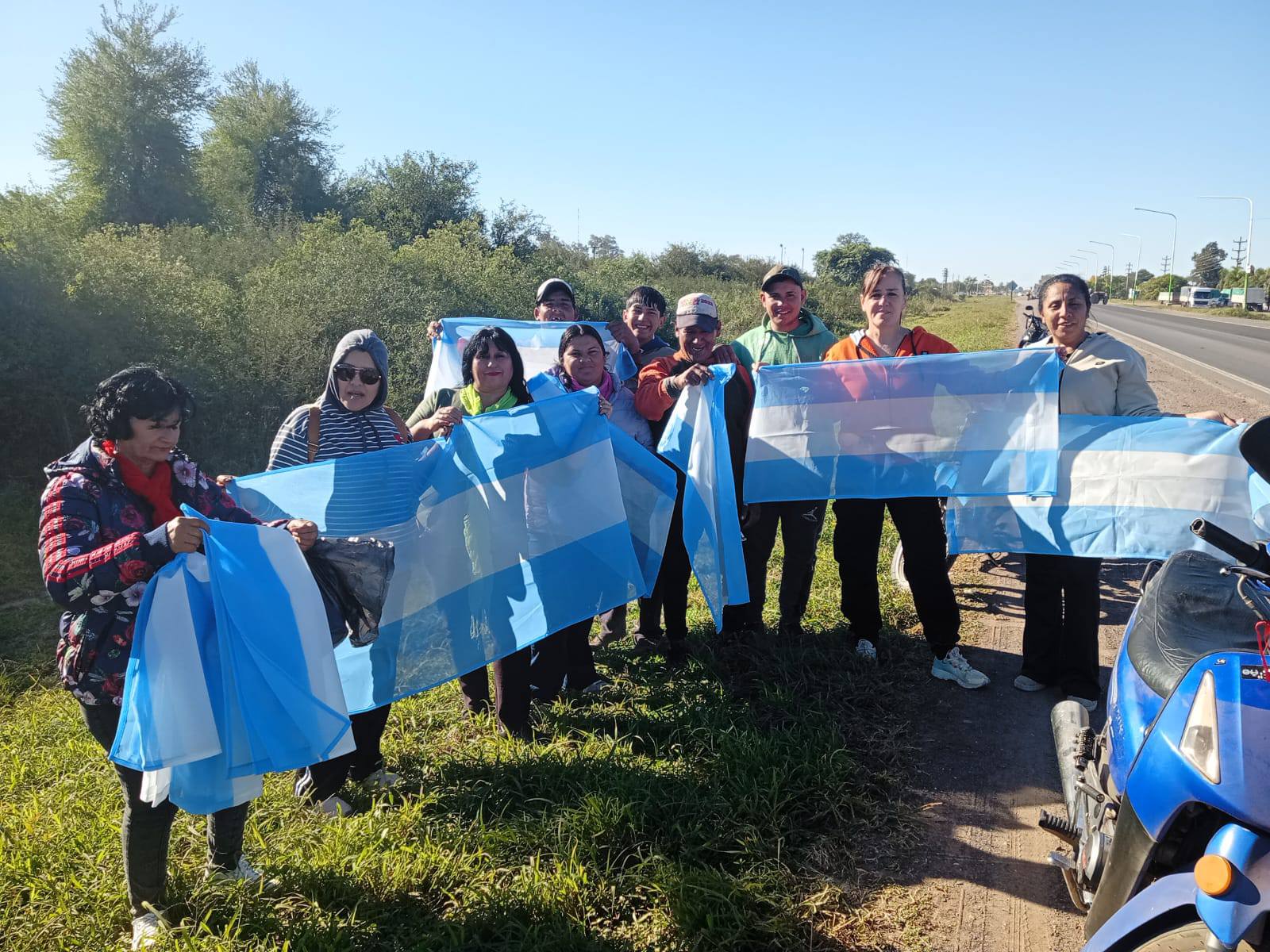 Campo Largo se viste de celeste y blanco en la antesala de Mayo
