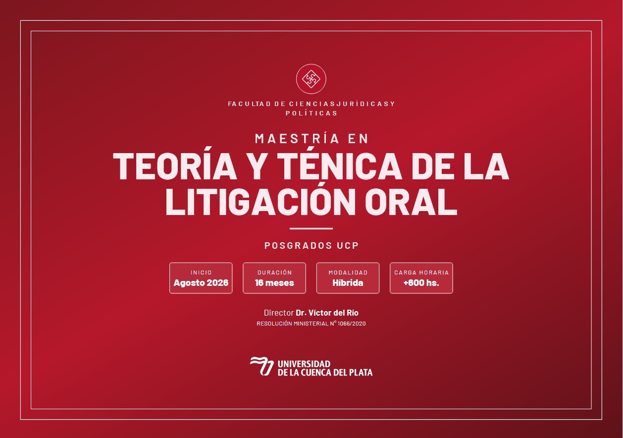 Realizarán maestría en Teoría y Técnica de la Litigación Oral